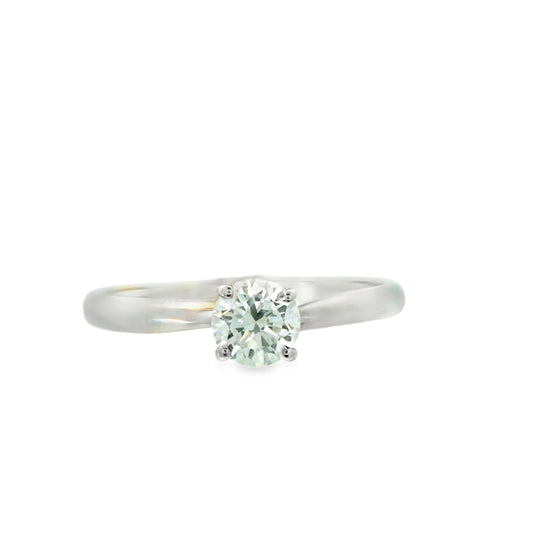 18ct White Gold Solitaire 0.40ct Diamond Engagement Ring