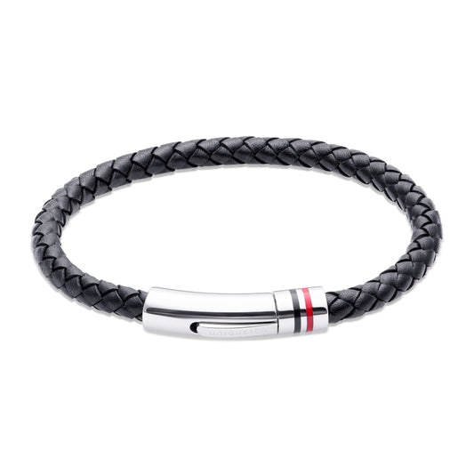 Black Plaited Bracelet