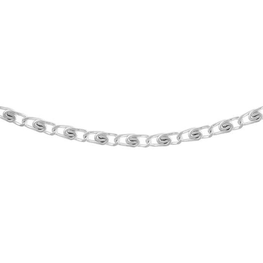 Sterling Silver Snail Chain Bracelet