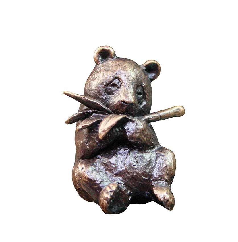 Bronze Panda Figurine