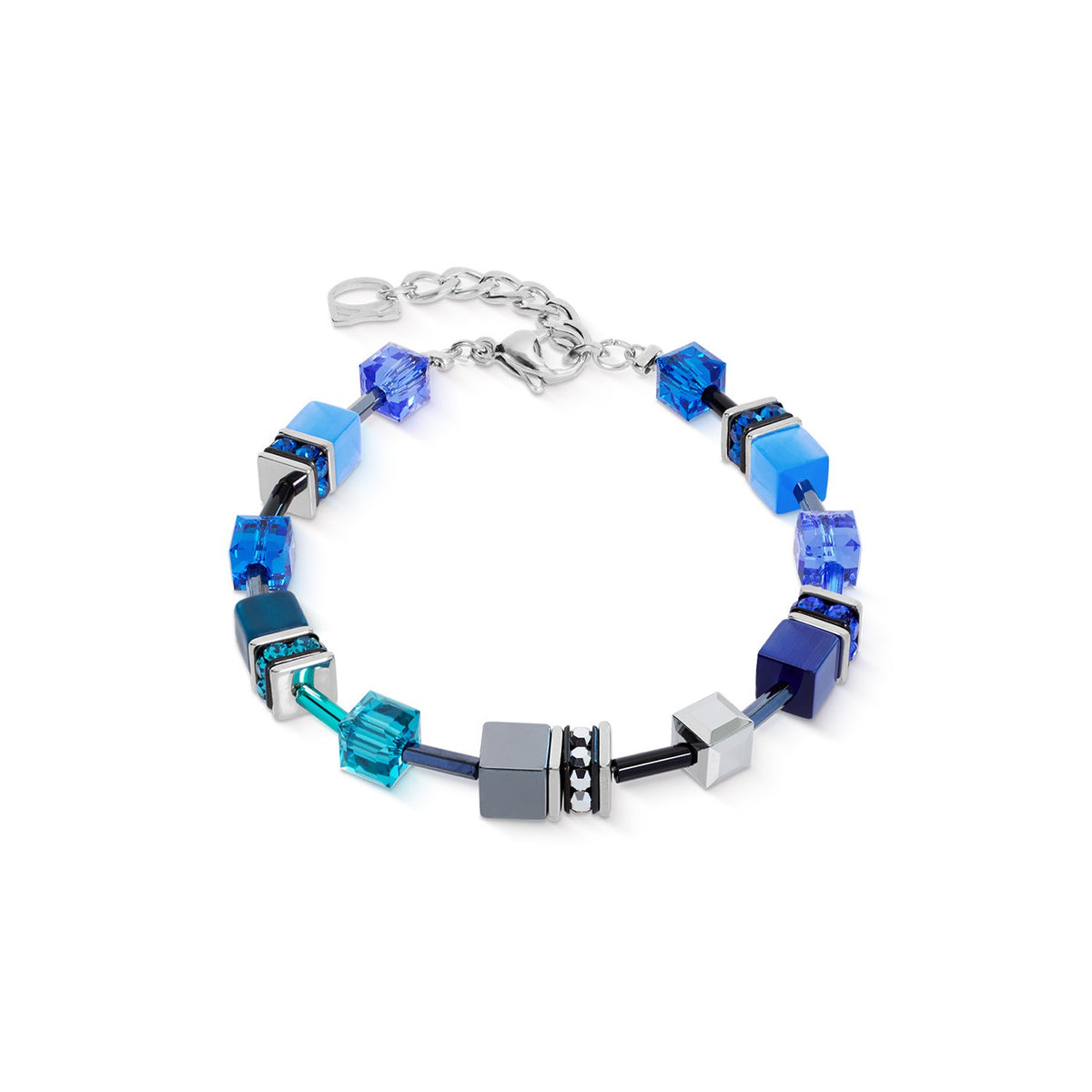 GeoCUBE Iconic Bracelet Azure Spirit Silver
