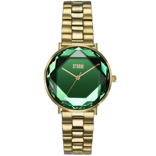 Elexi Gold Lazer Green Watch
