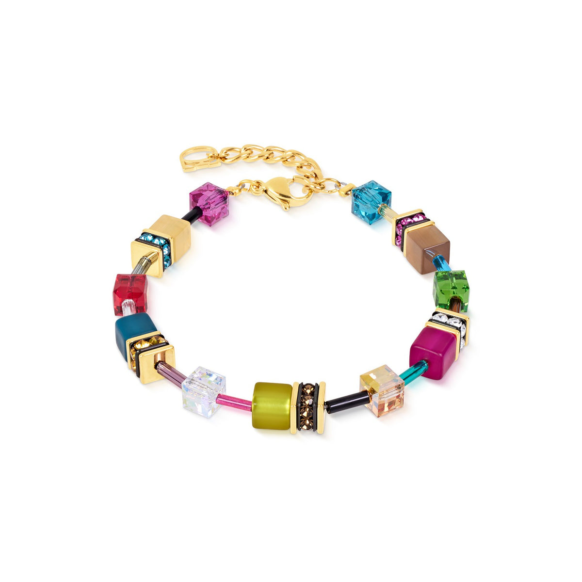 GeoCUBE Iconic Bracelet Multicolor Joy Gold