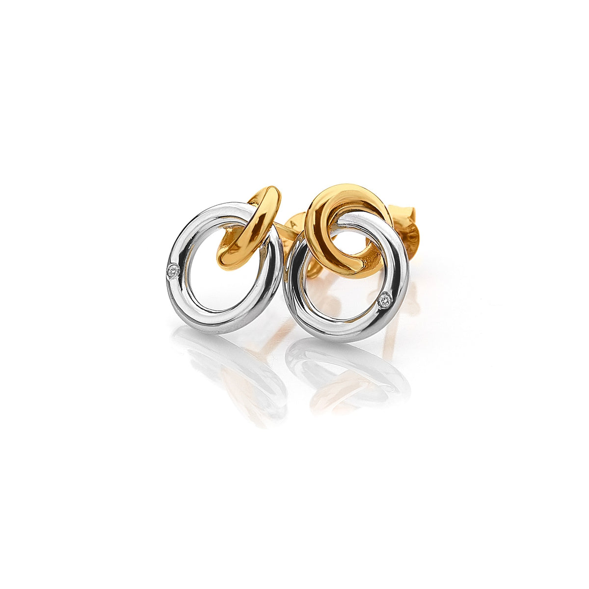 Two tone Eternal Earrings
