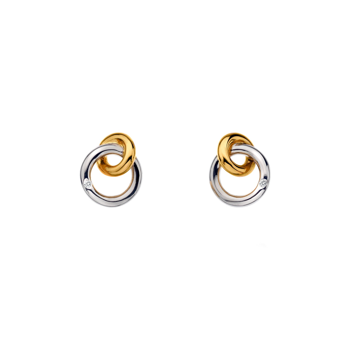 Two tone Eternal Earrings