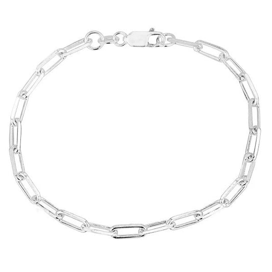 Silver Paperlink Chain Bracelet