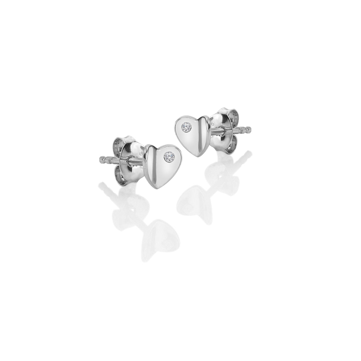 Folded Heart Earrings