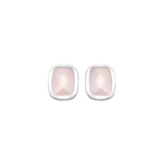 Rose Quartz Stud Earrings