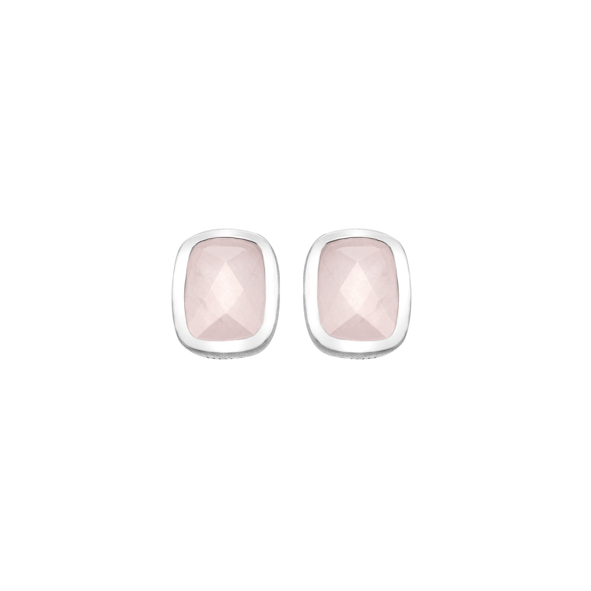 Rose Quartz Stud Earrings
