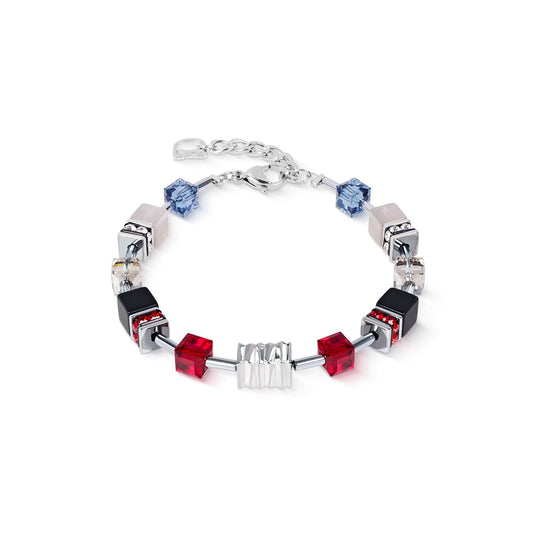 GeoCUBE Iconic Wave Bracelet Urban Silver Colour
