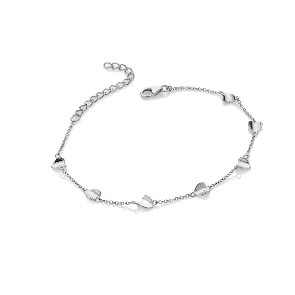 Folded Heart Bracelet