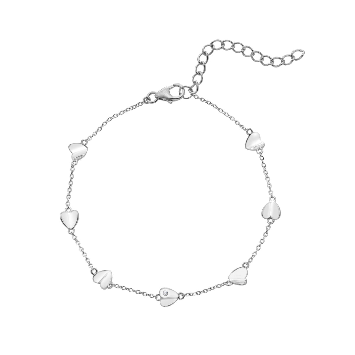 Folded Heart Bracelet