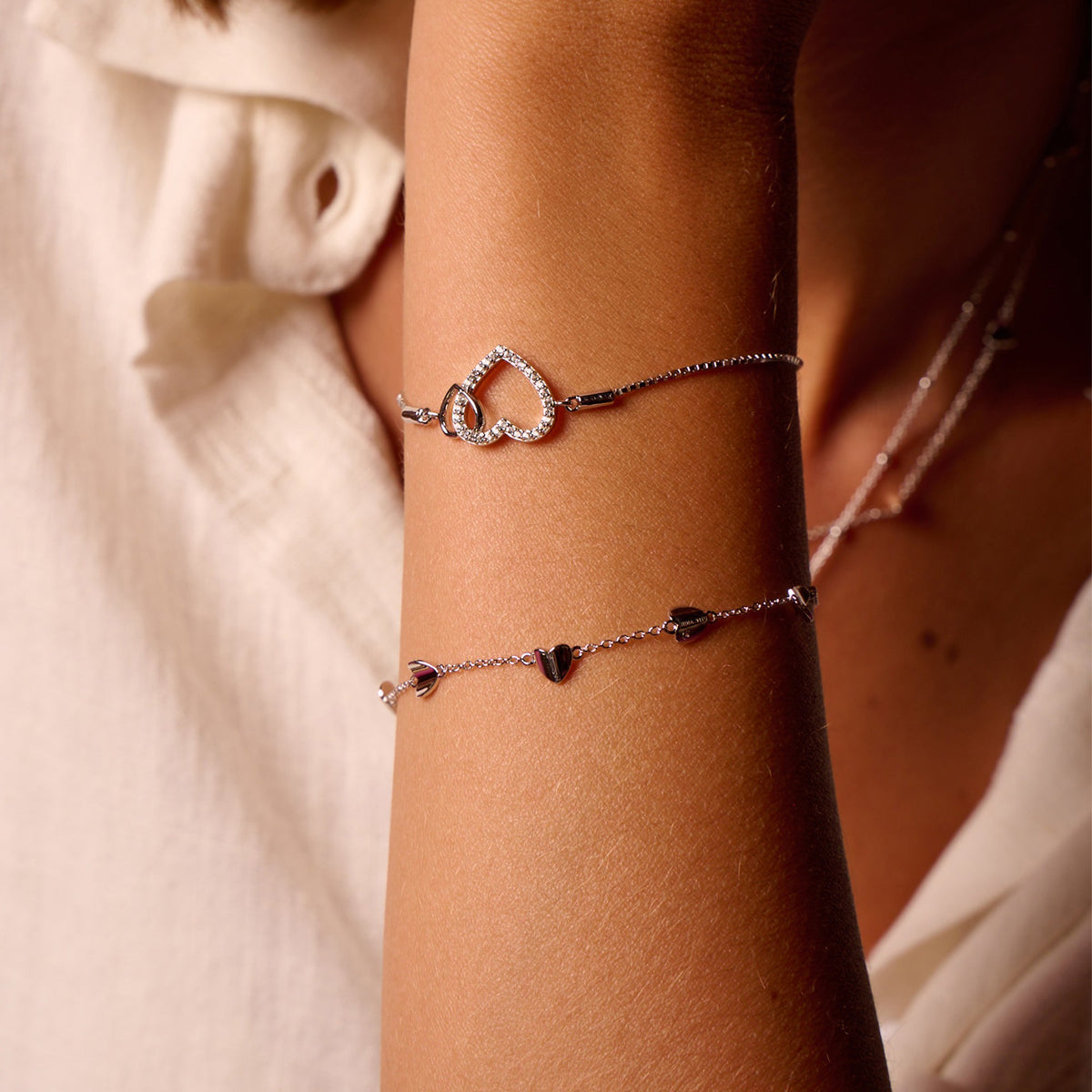 Folded Heart Bracelet