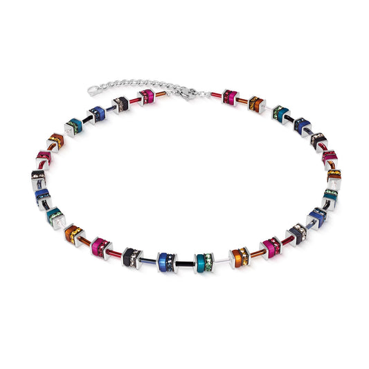 Geocube Necklace classic Polaris & Rhinestone multicolour Winter