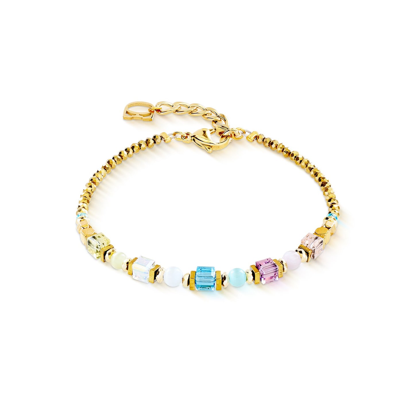 Bracelet Cube Aura pastel gold