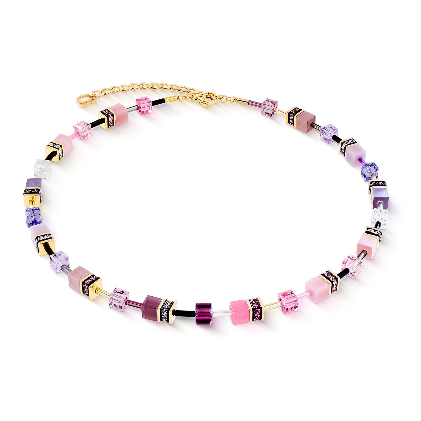GeoCUBE Iconic necklace pink-lilac