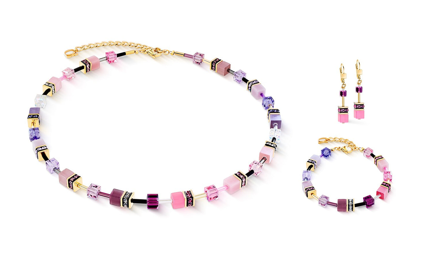 GeoCUBE Iconic necklace pink-lilac