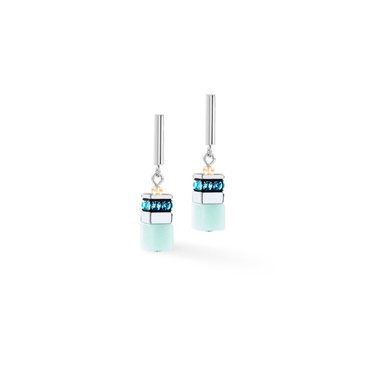 GeoCUBE Precious Motion earrings Sorbet silver