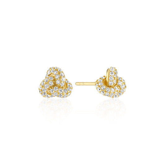 Gold Colour Imperia Piccolo Knot Earrings
