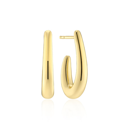 Gold Colour Goccia Pianura Earrings