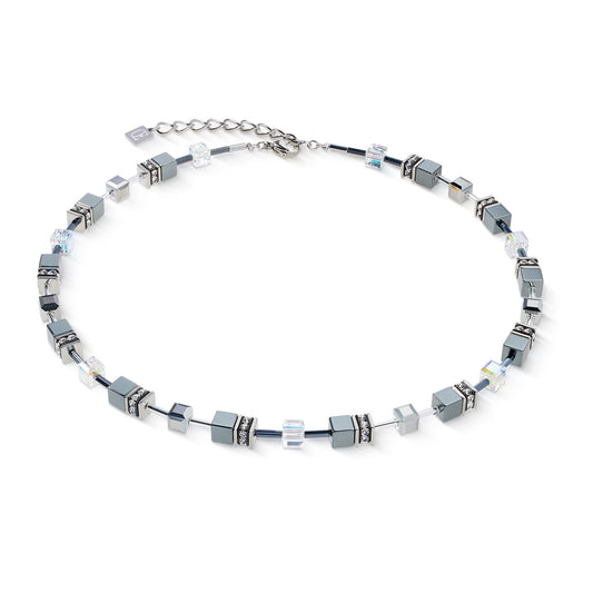 GeoCUBE necklace platinum