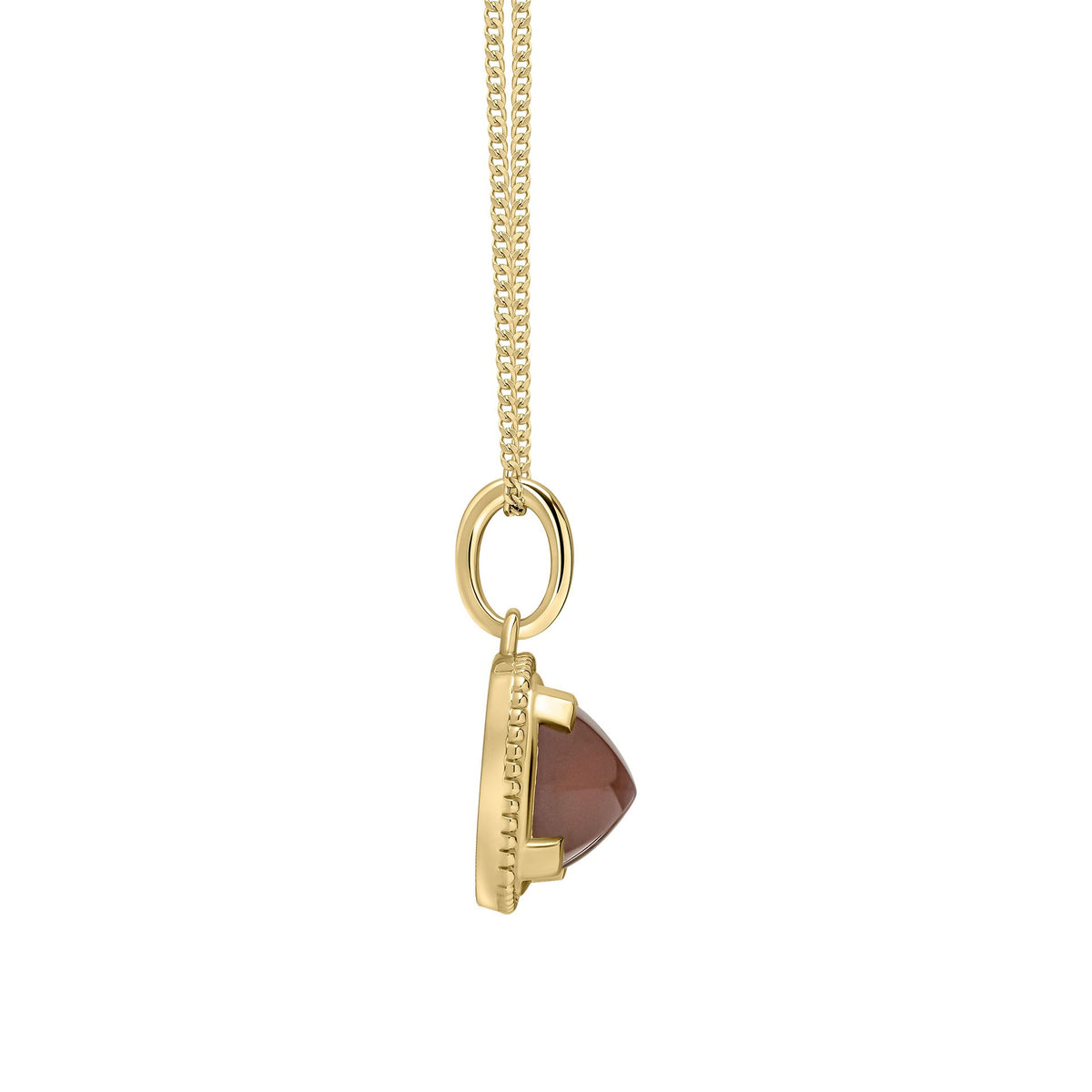 Sugarloaf Cut Chocolate Moonstone Pendant