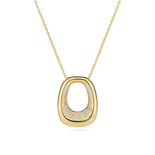 Borsa Grande Stone Set Pendant with Chain