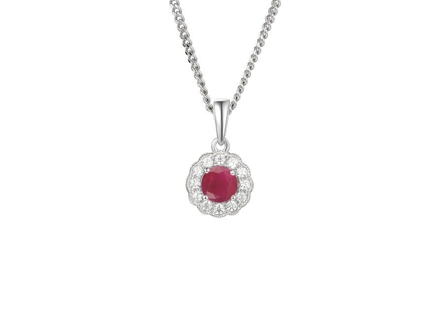Ruby Cool Days Pendant with Chain