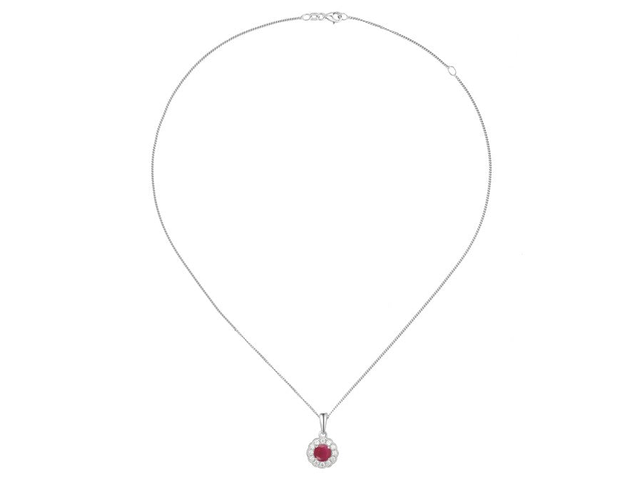 Ruby Cool Days Pendant with Chain