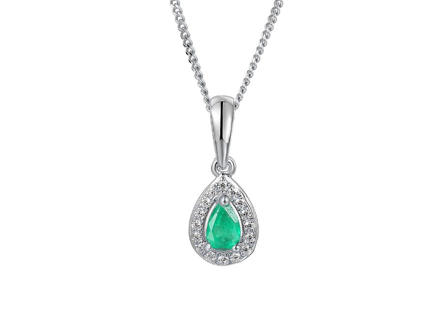Utopia Emerald Pendant with Chain