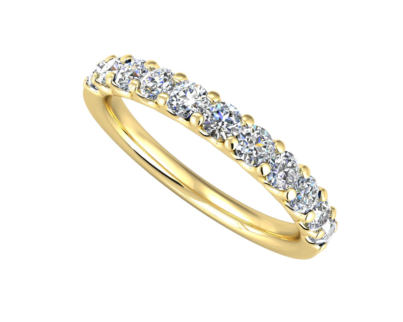 9ct Yellow Gold Diamond Eternity Ring