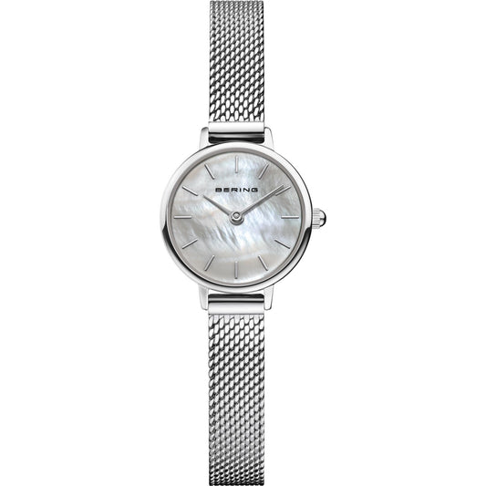 Classic Mother of Pearl Dial Stainless Steel Watch