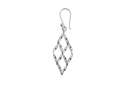 Twist drop earrings