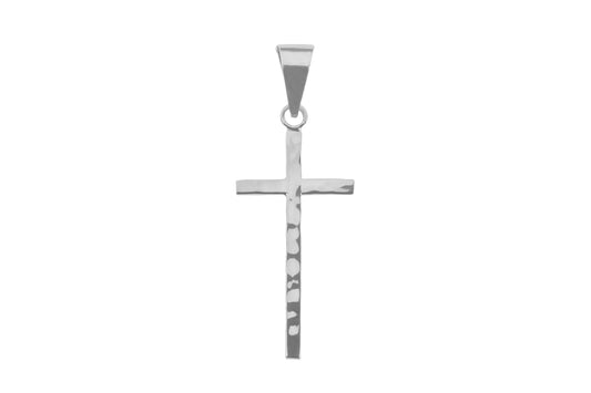 Hammered Cross Pendant