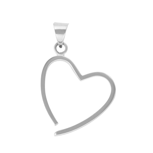 Tilted Heart Pendant