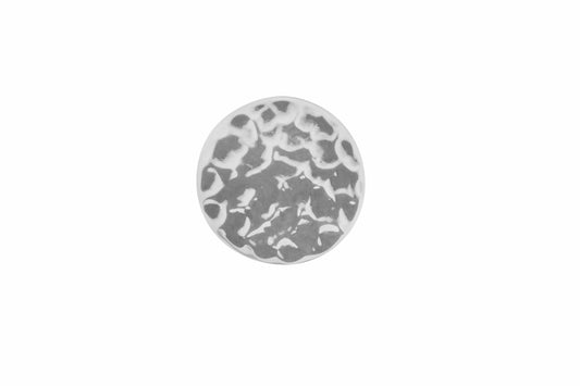 Hammered Round Disc Stud Earrings
