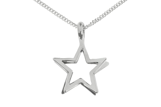 Shiny 3D Star Pendant