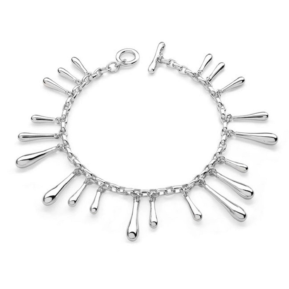Heavy Multi Drip T-Bar Bracelet