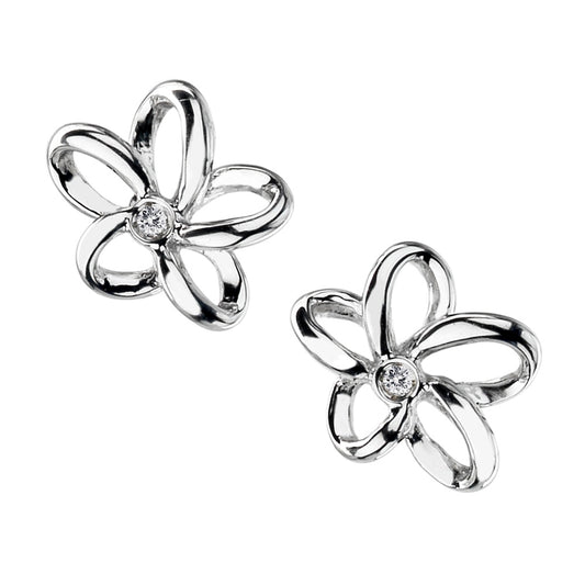 DE248 Flower Hot Diamonds Earrings
