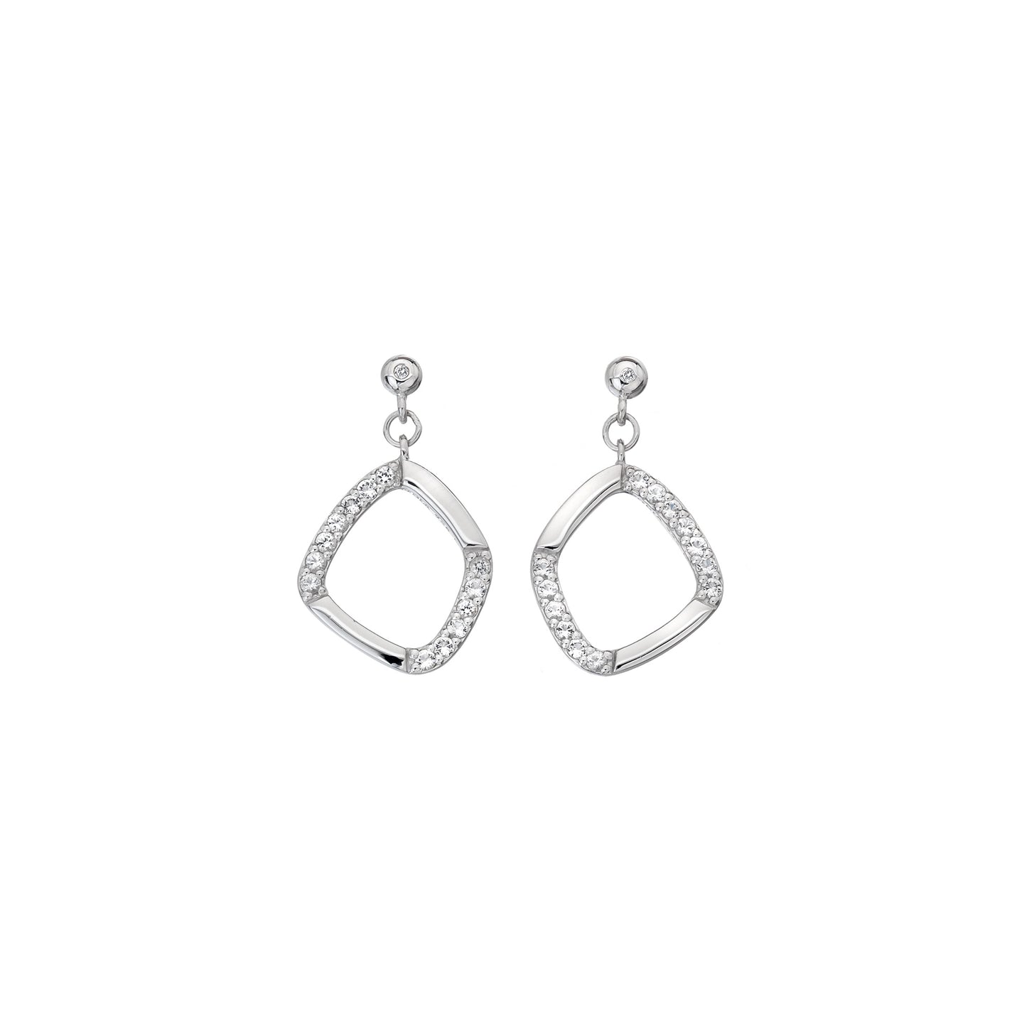 Behold Off Square Drop Earrings