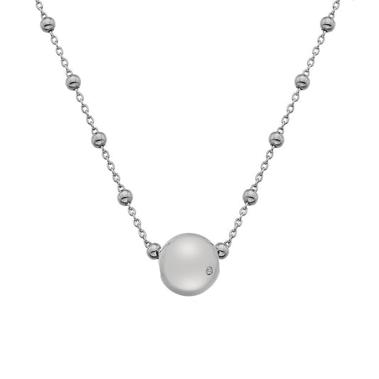 DN113 Orb Sliver dia necklace