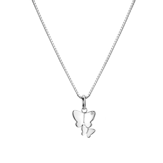 DP912 Dbl butterfly pendant