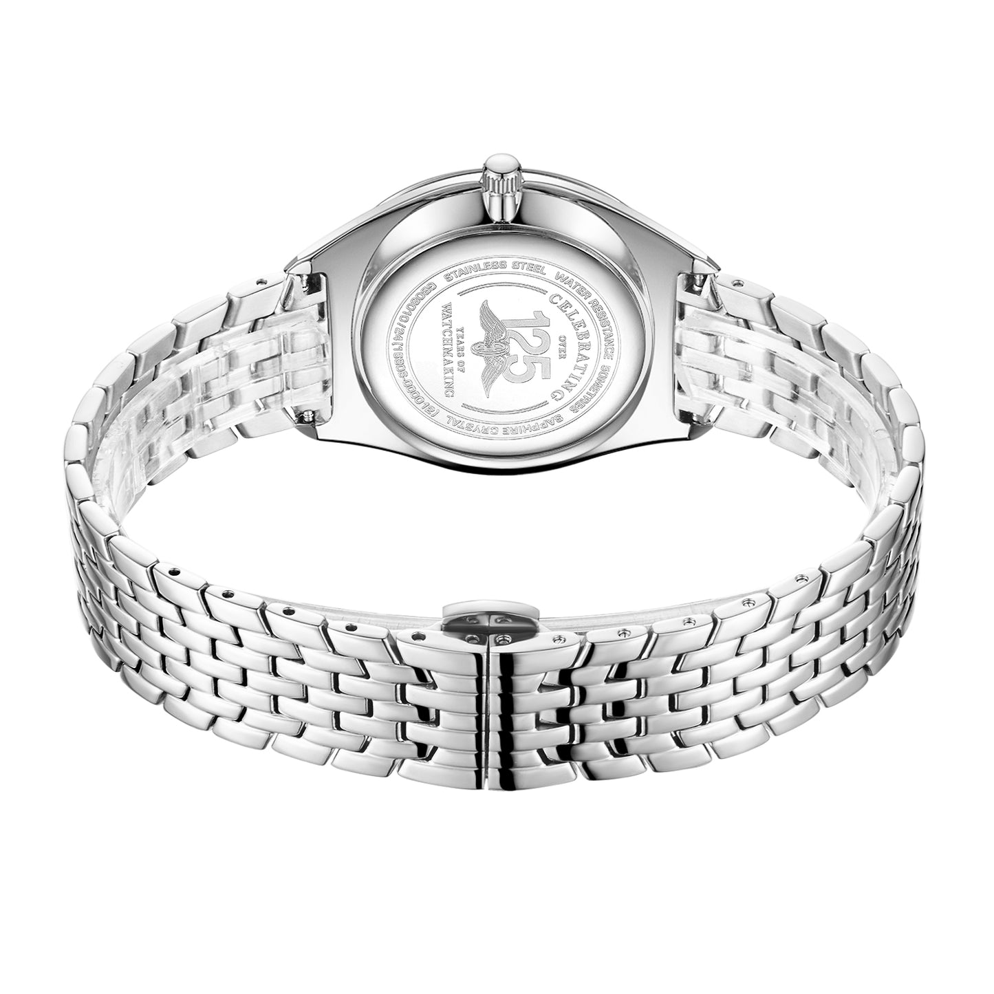 Green Dial Metal Strap Watch
