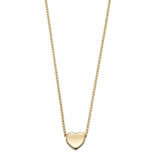 9ct Yellow Gold Heart Necklace