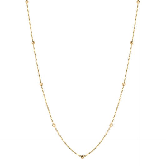 9ct Yellow Gold Ball and Fine Chain