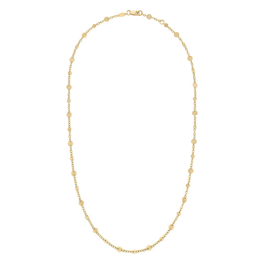 9ct Yellow Gold Multi Disc Chain Necklace