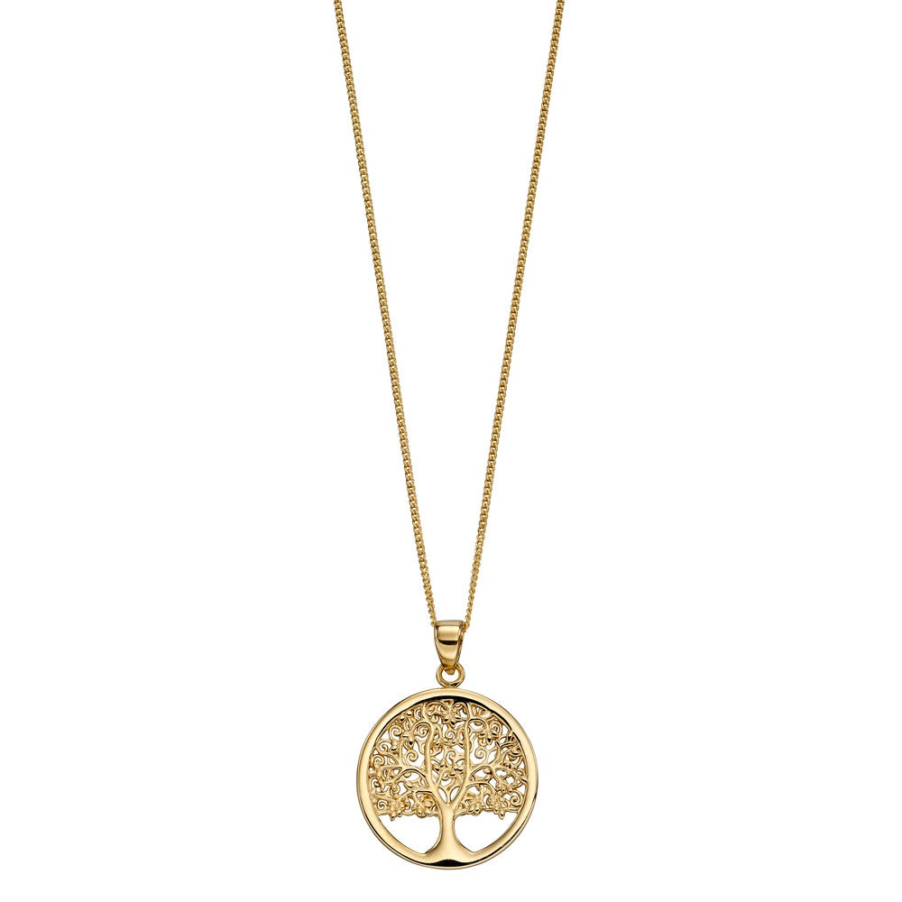 GP2150 9ct YG cut out tree of life pendant
