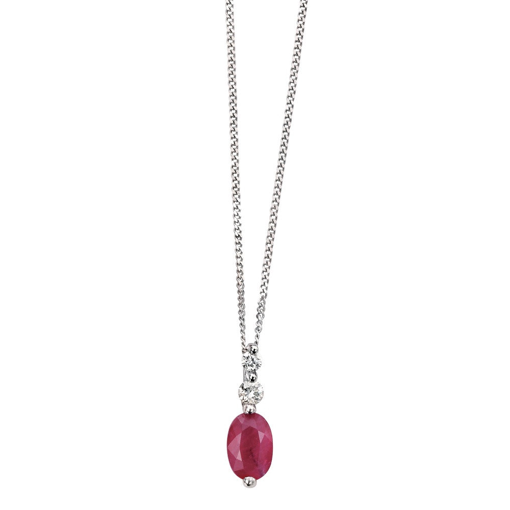 Diamond & Ruby Pendant