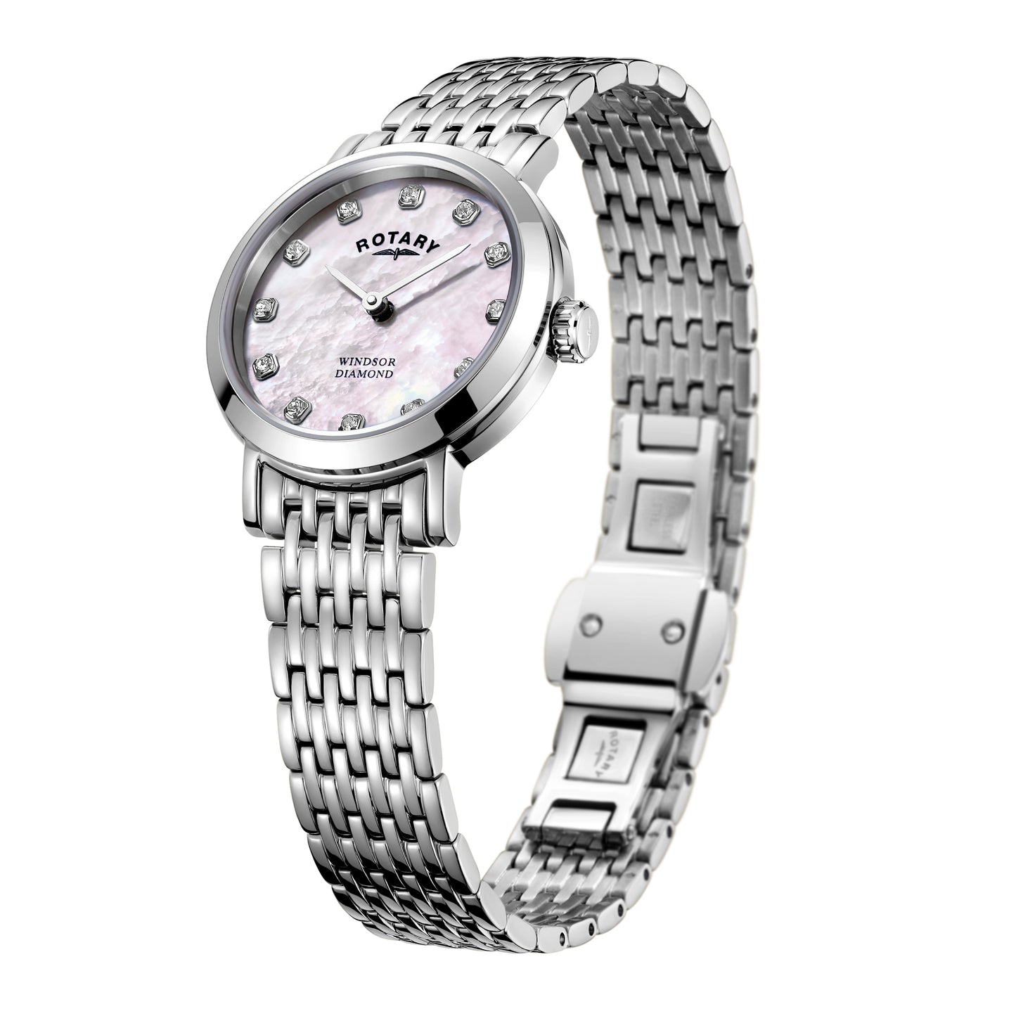 Mother of Pearl and Diamond Windsor Watch
