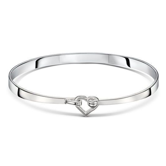 Hrdaya - Silver Heart Bangle